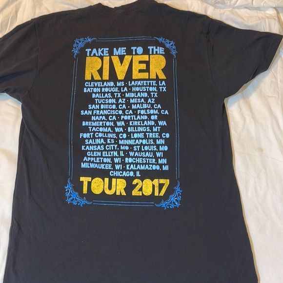Take Me To The River Tour 2017 T-Shirt - Black Size Medium - Picture 4 of 10